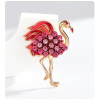 XSB200 - Swan Rhinestone Saree Brooch